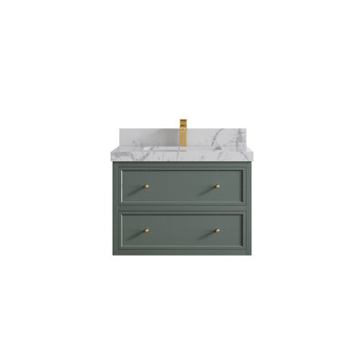 Meuble-lavabo simple flottant 30 po Roswell