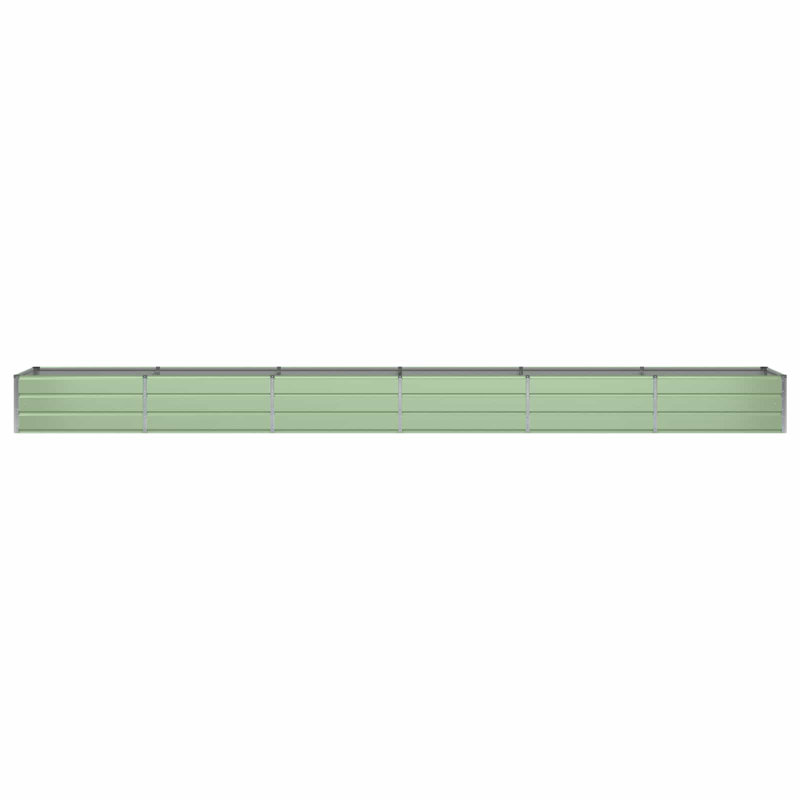 Planter Steel, 45cm H x 600cm W x 80cm D, Green