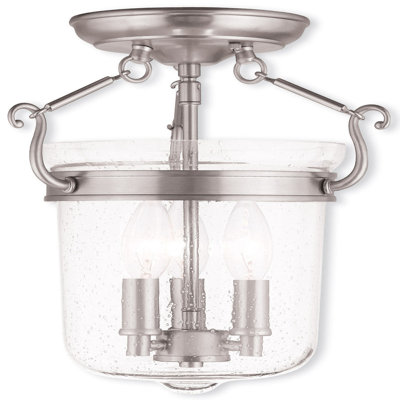 Philmont Glass Semi Flush Mount