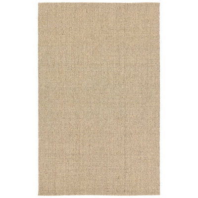 Bahan Handwoven Sisal Solid Tan Area Rug