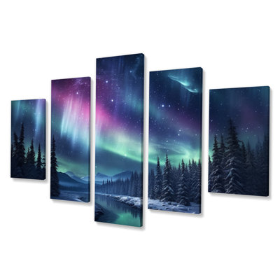 Haaziq - Aurora Borealis Canvas Print - 5 Panels