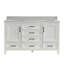Luxueux meuble-lavabo double | Armoire autoportante entièrement assemblée | Comprend 2 ensembles de poignées libres pour la personnalisation (119 caractères)