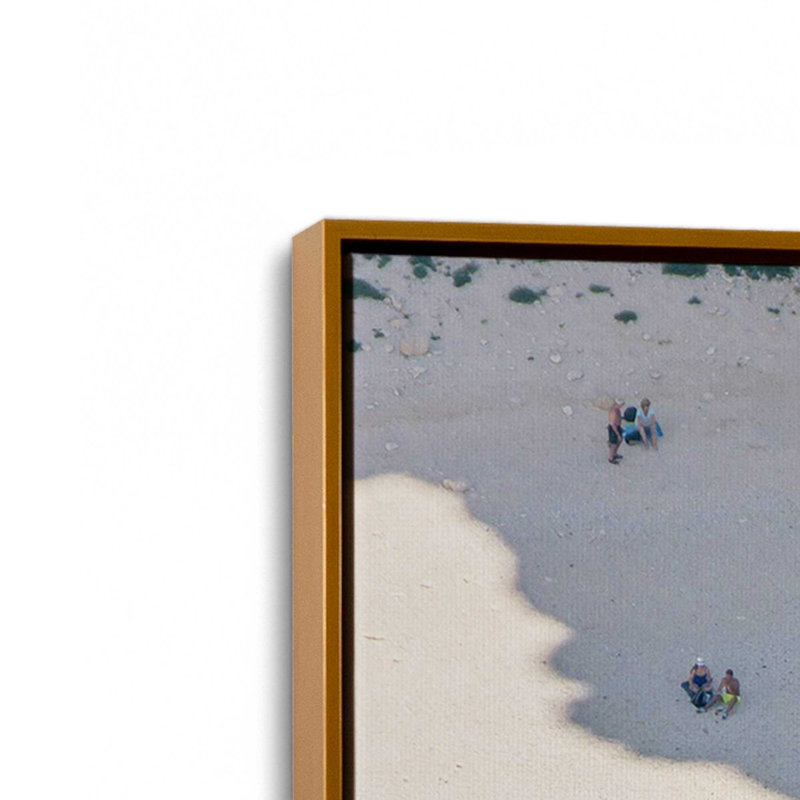 «Saltwater bliss», reproduction d'art sur toile, 8 po x 12 po, Cadre flottant doré poli