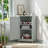 Grey Bathroom Cabinet Triangle Corner Storage Cabinet With Adjustable Shelf Modern Style Mdf Board-944444573