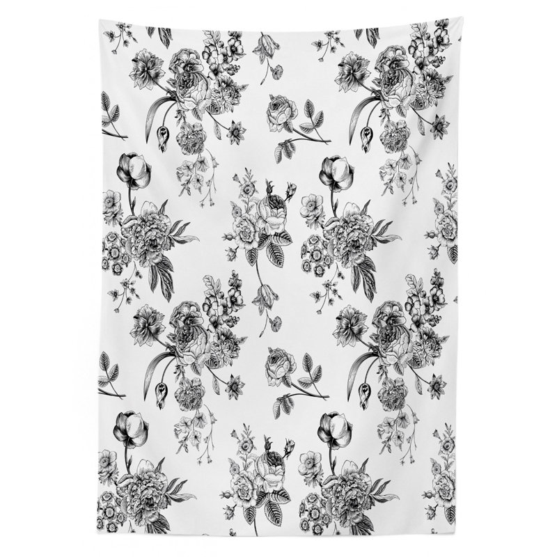 Ambesonne Mixed Tablecloth, 90" x 60"