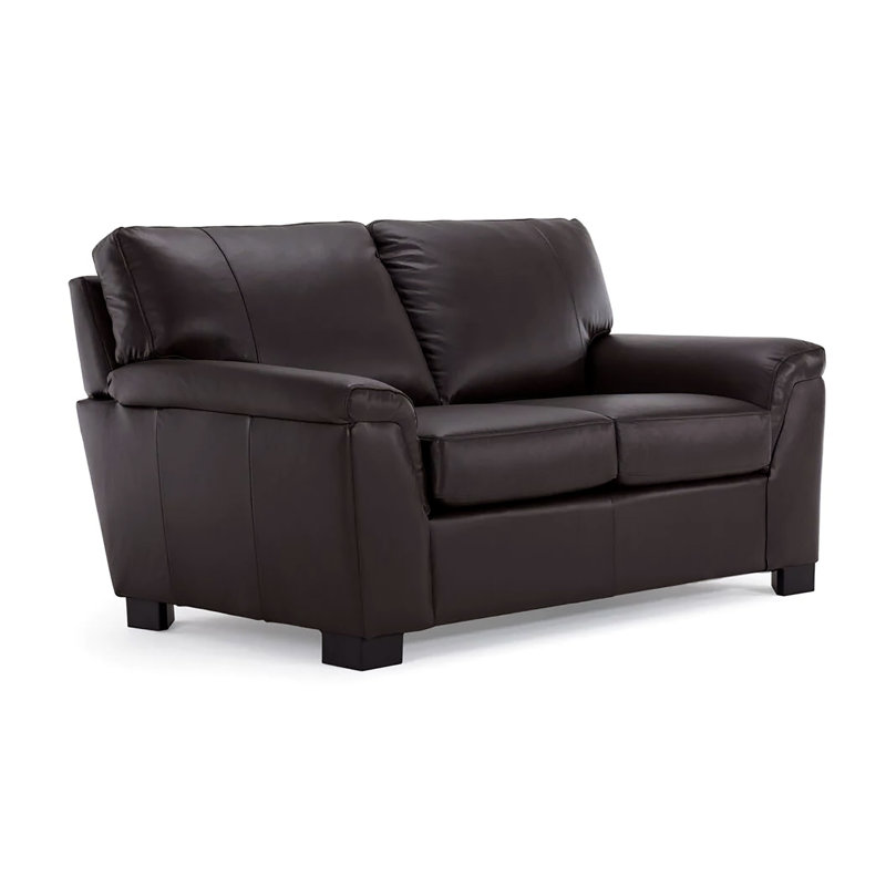 Mikylee Genuine Leather Loveseat