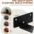 2-Pack 24×8×1.6 Inch Walnut Solid Wood Floating Shelves