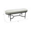 Sagebrook Home 48" Kinross Cream Velvet Bench