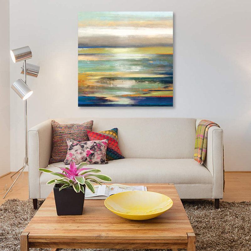 « soirée marée i », impression sur toile, H 48 po x l 48 po x P 1,5 po, Pas de tapis, Toile tendue