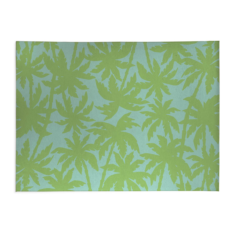 Tapis de cuisine California Dreaming, Rectangulaire 3 pi x 5 pi, Bleu