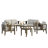 Junco Teak Outdoor Six-person Patio Set With Cushions And Two Tables-1857607732-1857607739