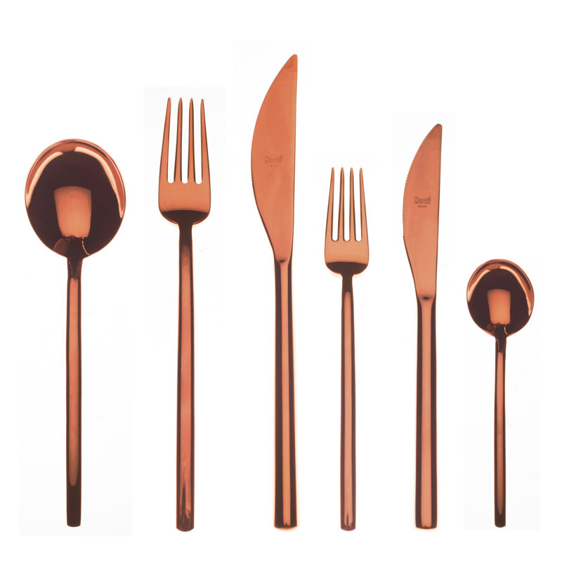 Ensemble de couverts raison - 36 pièces - Bronze, Bronze
