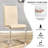 Modern 5-Piece Dining Set With Faux Marble Tabletop And 4 Upholstered C-Frame PU Leather Chairs-323867931-323867911