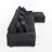 5 - Piece Upholstered Gray Faux Rabbit Fur Flannel Modular Sectional Sofa with Throw Pillows & Removable Ottomans-190078668