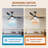 52 Inch Ceiling Fan With Light, RGB Backlight Quiet LED Ceiling Fan With Remote For Bedroom, Living Room, Kitchen, 3CCT, 6 Speeds, Reversible, Dimmable, Timer, Memory-2119282248