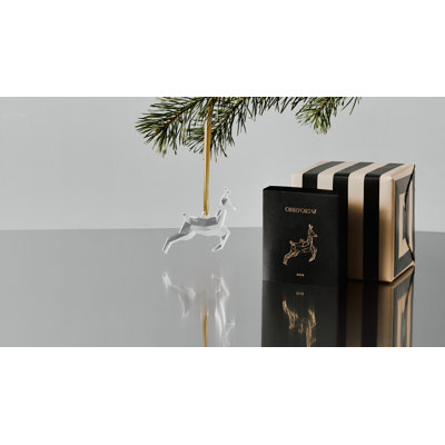 Ornement des Fêtes, forêt scandinave - cerf
