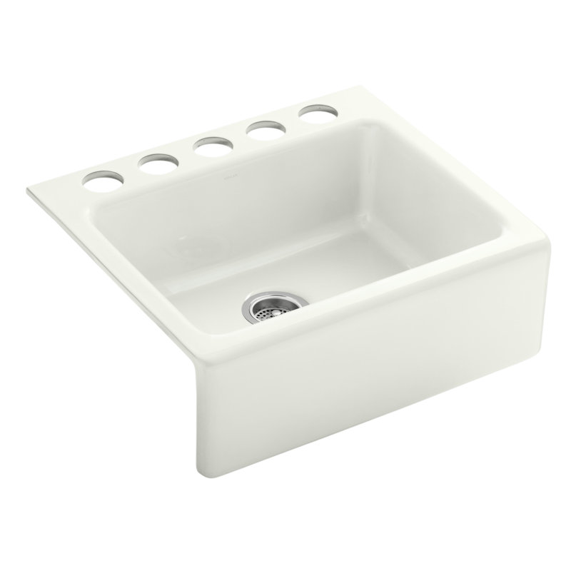 Évier de cuisine de ferme L 25 po x l 22 po Alcott ™, Banc de sable