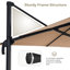 Parasol de patio extérieur carré douillet 10 pi Gentle Chic-85856850