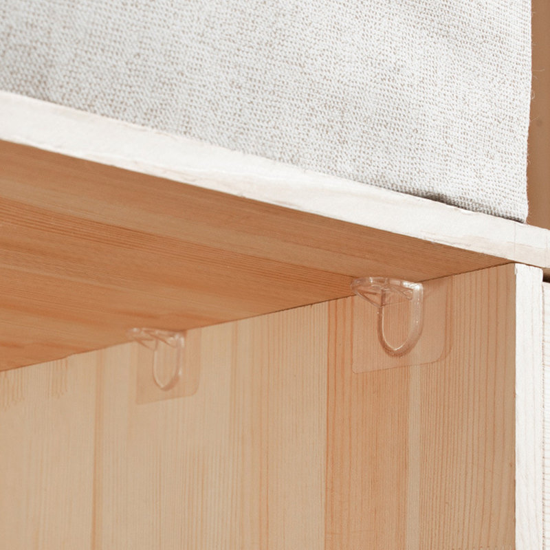 Support de fixation en stratifié pour armoire avec support anti-perforation pour support en stratifié à angle droit, S
