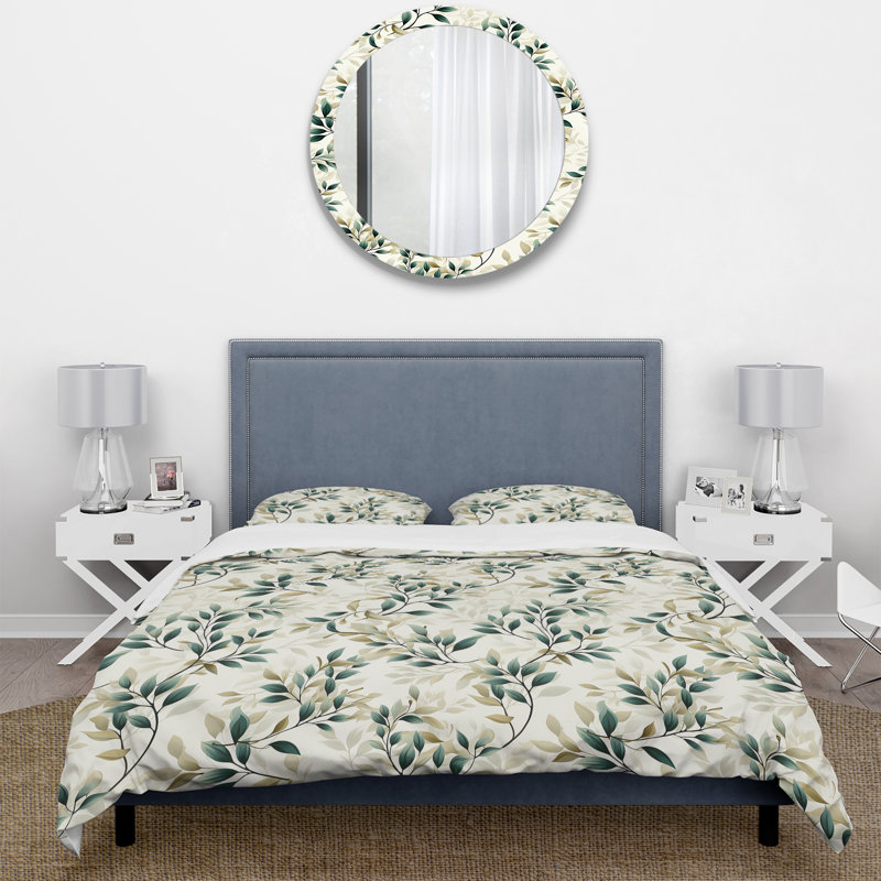 Ensemble de housse de couette Whispering Vines II - Plants, Housse de couette pour très grand lit et 2 très