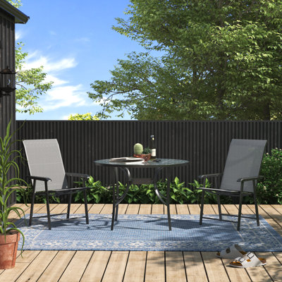 Sumava 2 - Person Patio Dining Set with Round Table