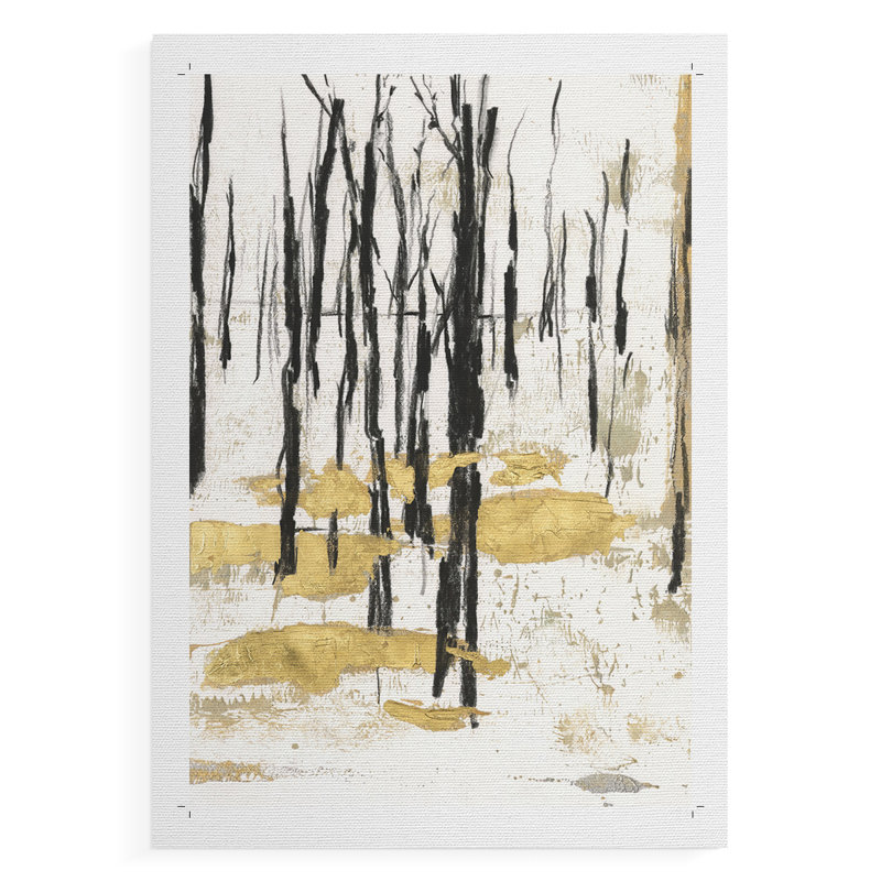 Gilded Winter I - Impression sur toile seulement - NON-CADRE, H 12 po x l 8 po