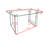 Adymn Glass Top Metal Base Dining Table-452526803