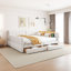 Lit plateforme tapissier confortable avec des caractéristiques polyvalentes pour la détente-638066607