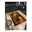 Tapis lavable orange-979265469