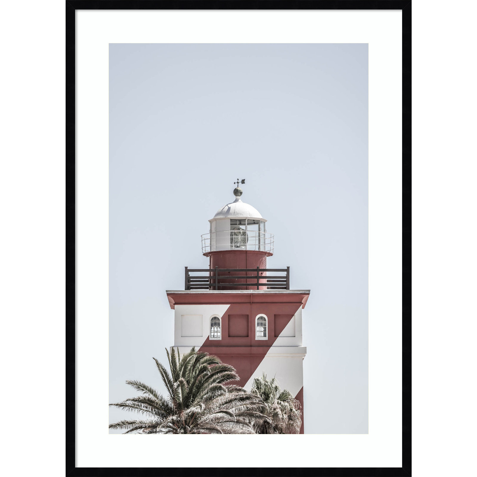 Daisey "Green Point Lighthouse" Print, Black, 41" H x 30" W
