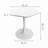 31.50"Hexagonal  Coffee Table,Metal Base-123245865-123245867