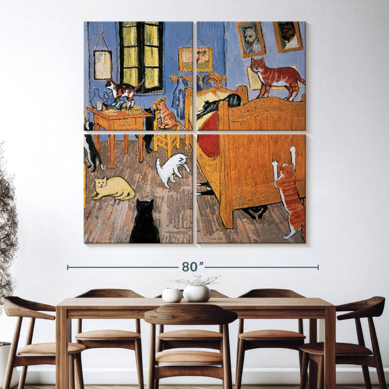 Brampt Van Gogh Arles Cat, 74" H x 74" W