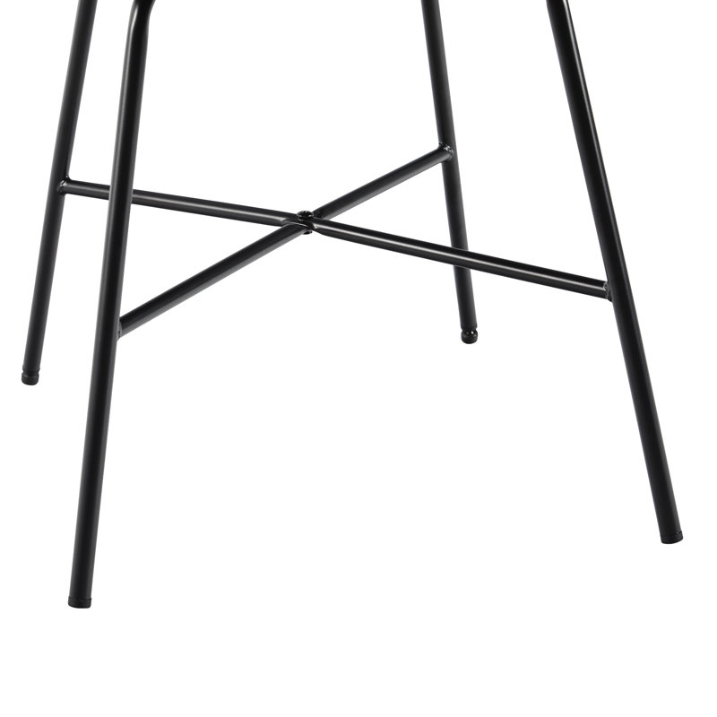 Chaise en similicuir Aobh, Noir