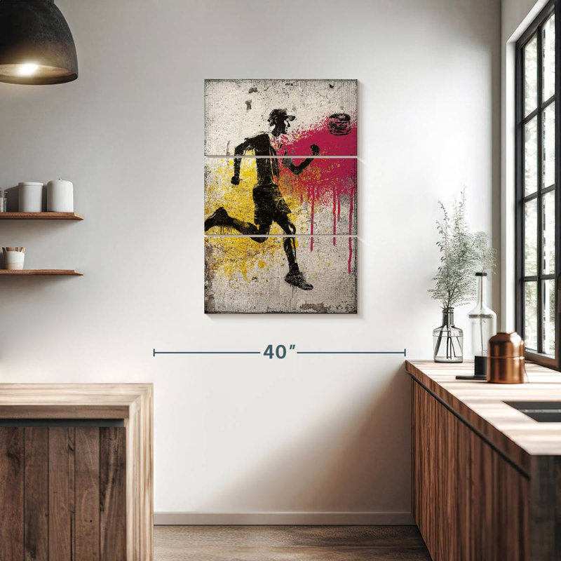 Sireci Runner Chasing Burger, 38" H x 24" W