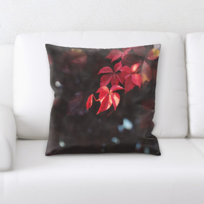 Coussin décoratif à feuilles