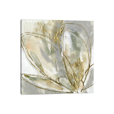 Blooming Gold II by Jennifer Goldberger - Wrapped Canvas Gallery-Wrapped Canvas Giclée