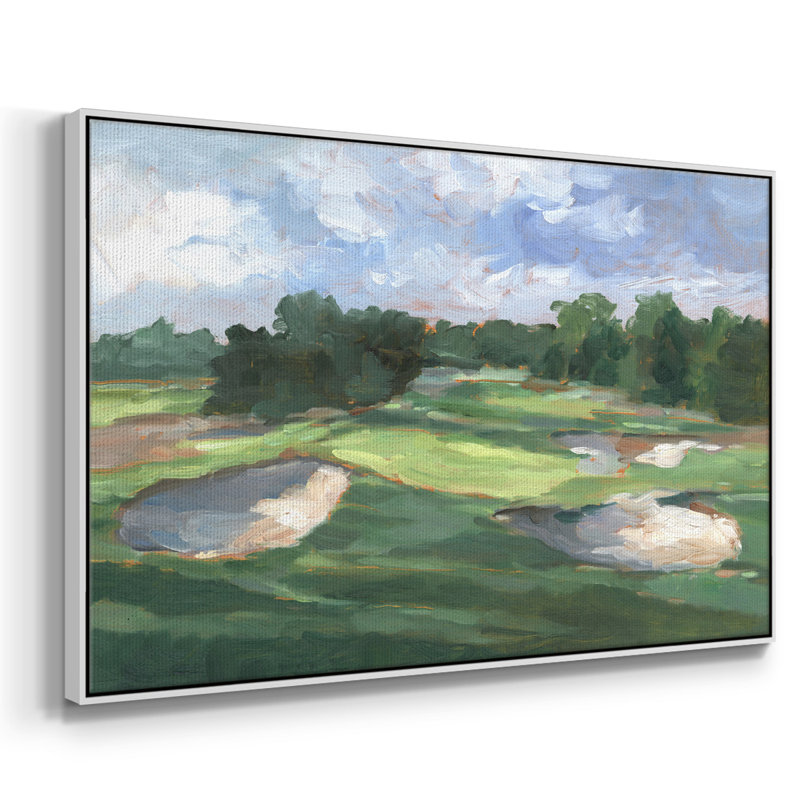 Golf Course Study III, reproduction d'art sur toile, Blanc, H 25 po x l 37 po x P 2 po