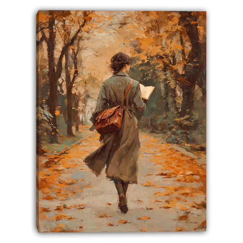 Art automnal sur toile tendue, H 24 po x l 36 po