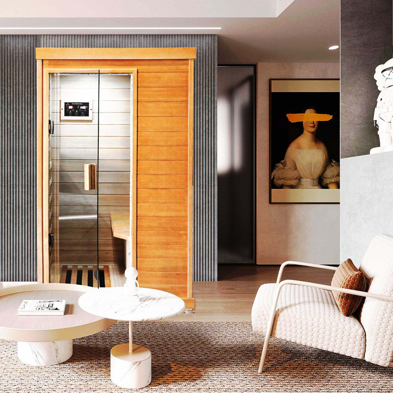 Sauna infrarouge FAR en pruche compatible avec une personne Jeltyprey