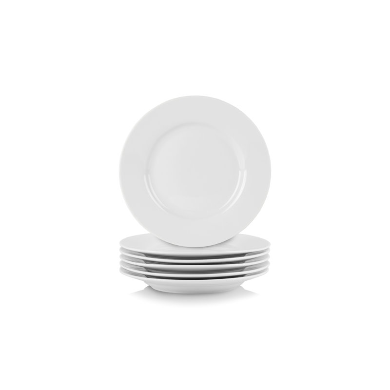 Jaion 6" Round Appetizer Plate, Set Of 6