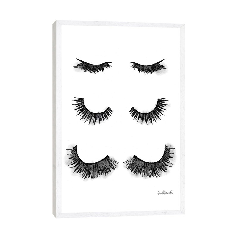 Lash Set by Amanda Greenwood - Painting on Canvas, White Framed Canvas, 101.6 cm H x 66.04 cm W