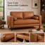 Canapé 2 places de luxe en cuir véritable Mid-Century pour salon Romm-972295993