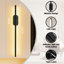 Ensemble de 2 appliques murales à pile à pile, à intensité variable avec télécommande, lumière DEL sans fil 3000K-6500K pour chambre à coucher, salon, noir (paquet de 2)