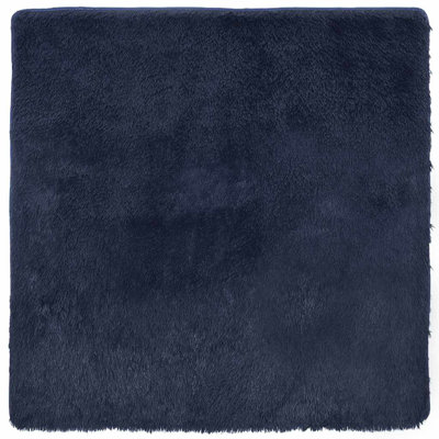 Shaggy Rug High Pile NAVARRA Navy Polyester