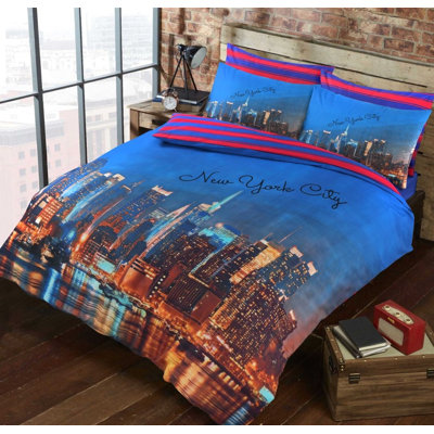 NZ Cotton Blend Abstract Duvet Cover Set with Pillowcases