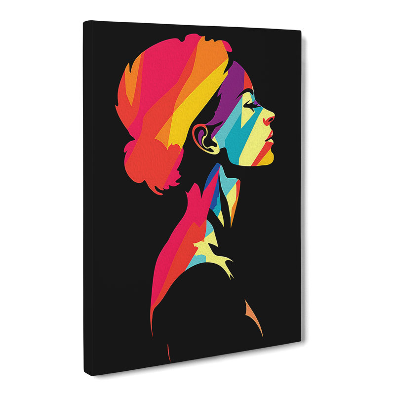 Woman Pop Art No.3 - Wrapped Canvas, 50cm H x 35cm W x 3cm D