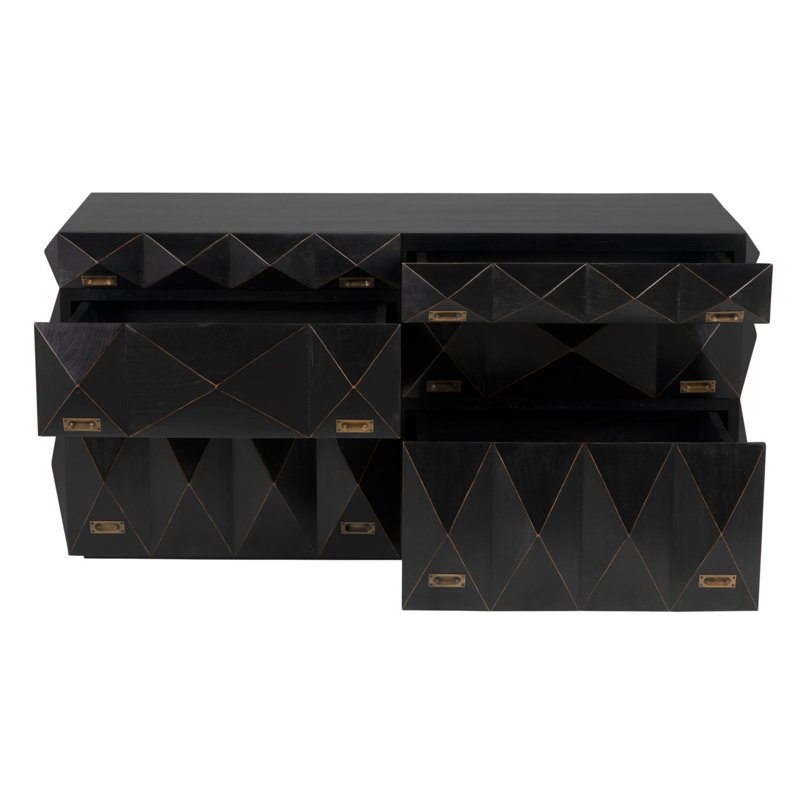 Allegra 6 - Drawer Solid Wood Dresser