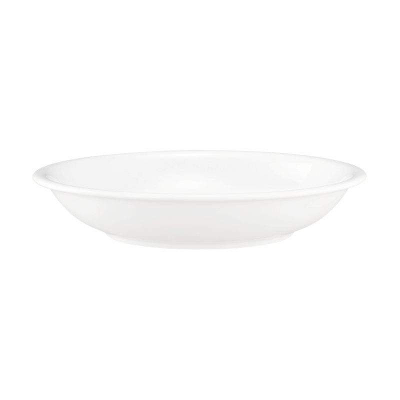Compact 600ml Porcelain Soup Plate