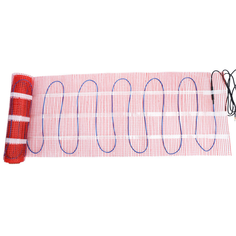 Floor Heating Pad with Digital Programmable Thermostat And Adhesive Back, Four Temperature Control Modes Uniform Heating Underfloor Heating Mat, 110V 5-35 Degree Celsius Floor Heated Warm System