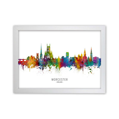 Worcester England Skyline by Michael Tompsett - 1 Piece Wall Art